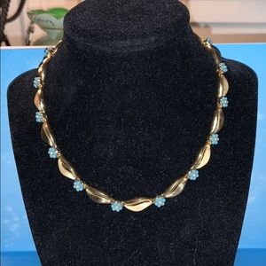 Vintage Trifari Articulated Flower Links Necklace